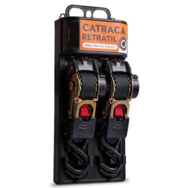 Imagem de Conjunto Catraca Retrátil Amarração 800kg x 2M - mave