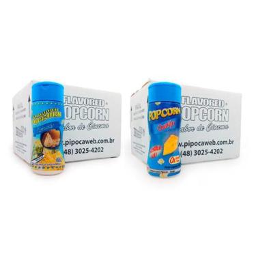 Imagem de Temperos Para Pipoca Cx 24Un - Parmesão E Queijo - Flavored Popcorn