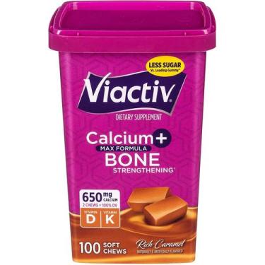 Imagem de Suplemento Viactiv Max Formula Calcium + Vitamina D3 100 Chews