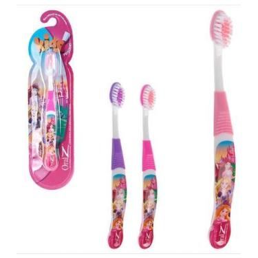 Imagem de Kit 4x Escova de Dente Ergonômica Firmeza eficácia Infantil - zein, Pr