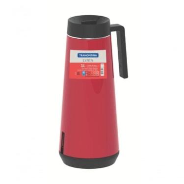Imagem de Bule Térmico Tramontina Exata Vermelho Em Aço Inox 1 L