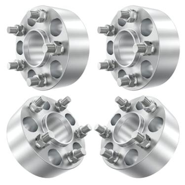 Imagem de Cmd motoring Espaçadores de roda 5 x 114,3 (5 x 4,5) 50 mm/5.1 cm - Hubcentric 67,1 mm | Pinos M12 x 1,5 | Compatível com Hyundai Genesis/Elantra/Sonata | Mazda 3/CX-5 | Kia Soul/Optima | Espaçador