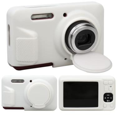 Imagem de RAIALL Capa para câmera digital KODAK PIXPRO FZ55, capa protetora de silicone macio para câmera vlogging KODAK PIXPRO FZ55, leve, capa para câmera FZ55, branca