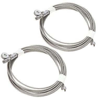 Imagem de BFC 4 peças TG-912515 317.5 cm comprimento 5/40.6 cm ilhós de metal 7x19 cabo de elevação de porta de rampa de aço inoxidável