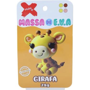 Imagem de Massa de Eva Criativa, Make+, Girafa, com 04 cores, 28 Gramas