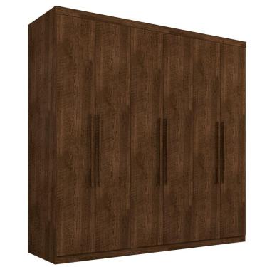 Imagem de Roupeiro Singapura Casal Seis Portas Malbec