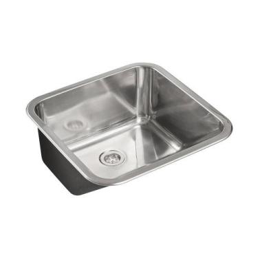 Imagem de Tanque Inox Monobloco 50 cm Atikum Pingoo.casa - Prata Polido