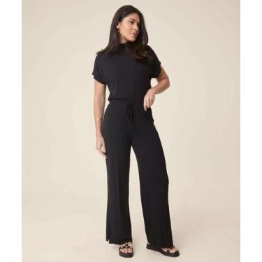 Imagem de Calça Pantalona Feminina Fenda Marisa-20050, Preto, M