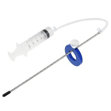 Imagem de Windance Ferramenta profissional de medição de nível de óleo de suspensão de garfo de motocicleta com anel ajustável, capa contra poeira, 2 grampos de tubo, ferramenta de seringa de óleo de garfo