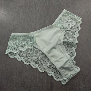 Imagem de Calcinha Vanda Cor:Erva DoceTamanho:M - Kit Mania Lingerie, Erva doce,