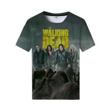 Imagem de Camiseta Oversize 3D the Walking Dead, Estilo Streetwear De Verão, Gol