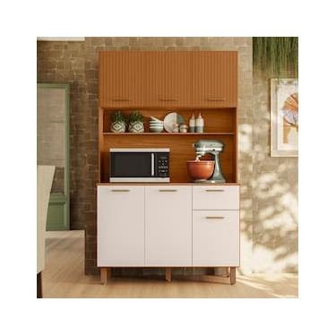 Imagem de Cozinha Compacta Poliman New Livia 6 Portas 1 Gaveta