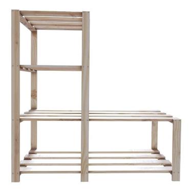 Imagem de Armário Multiuso Escritório P Quarto Madeira Treliça