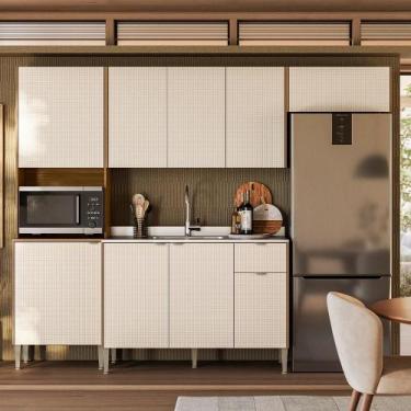 Imagem de Cozinha Completa Soul com Balcão para Pia 9 Portas Nicho p/ Micro-onda