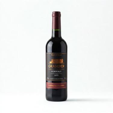 Imagem de Vinho Tinto Seco Francês Bordeaux Grandier 750ml