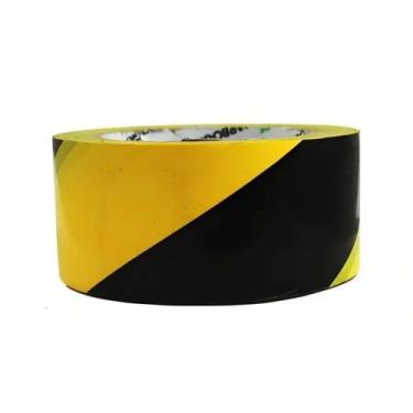 Imagem de Fita Adesiva De Demarcação Cor Preta/Amarela Medidas 48MM X 30M Marca 