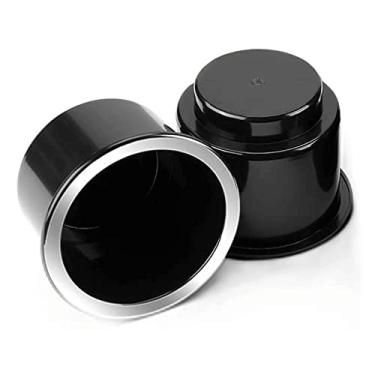 Imagem de GYBest. LTD GYBest 2 peças de suporte de copo de plástico preto, alças reclináveis para substituição de porta-copos para sofá barco sofá mesa de pôquer reclinável (9,1 cm L x 9,35 A)