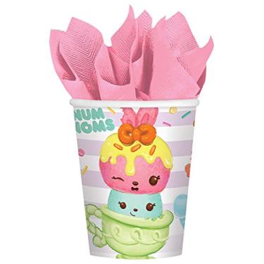 Imagem de Taças amscan, coleção Num Noms, acessório de festa, multicolorido