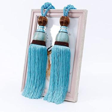 Imagem de Amarrações de cortina simples borla de cortina pendurada bola de ligação de corda acessórios de alça de cortina pendurada, T7, 2 PCS