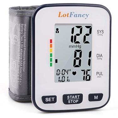Imagem de Monitor de pulso de pressão arterial, punho digital BP, máquina automática de BP (13,5 cm - 21,5 cm), memória 120, para detecção de batimentos cardíacos irregulares, medidor de BP