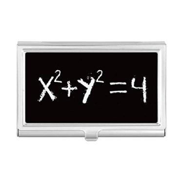 Imagem de Porta-cartões de visita com equação de círculo matemática, caixa de bolso