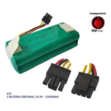 Imagem de Bateria Original Para Robô Aspirador Wap W300 14.4v 1500mah W300