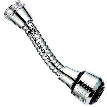 Imagem de Acessório de pulverizador de torneira flexível aerador de extensão de torneira ABS de 360 graus para pia de cozinha água fria e quente