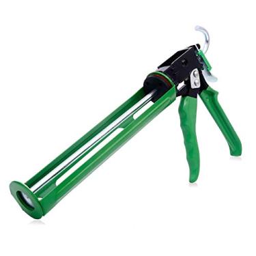 Imagem de DAFEIKE Pistola de calafetagem de selante de silicone sem esforço, aplicador de adesivo rotativo para cartucho de 9, 10, 325 ml, proporção de impulso de 26: 1..