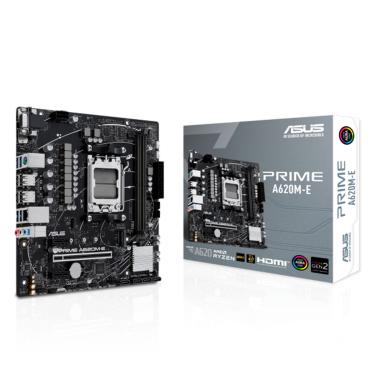 Imagem de Placa Mãe Asus PRIME A620M-E, AMD Socket AM5, DDR5, Chipset AMD A620, M.2, DP/HDMI/VGA - Micro-ATX