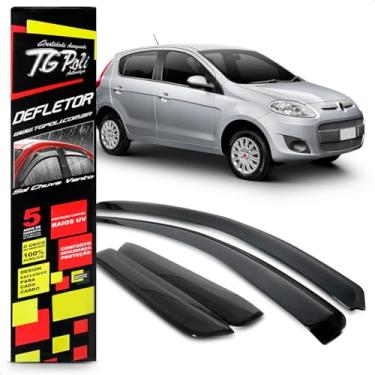 Imagem de Calha Chuva Defletor Slim Palio G5 4 Portas 2012 2013 2014 2015 2016 2017 Fumê 100% Acrílico