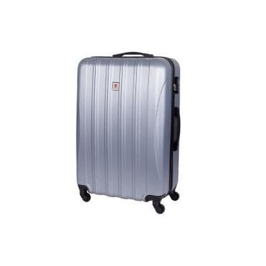 Imagem de Mala De Viagem Grande 32kg 4 Rodas Travelux Baden G (Prata)
