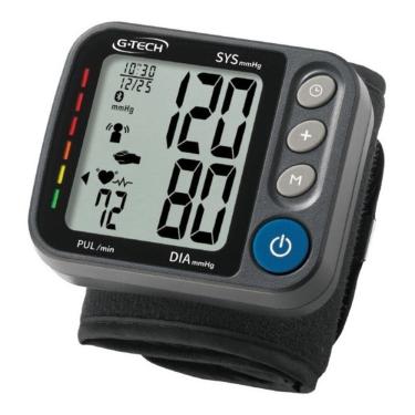 Imagem de Aparelho Medidor De Pressão De Pulso Automático Smart Conect Com Aplicativo G-tech Gp 480 Black