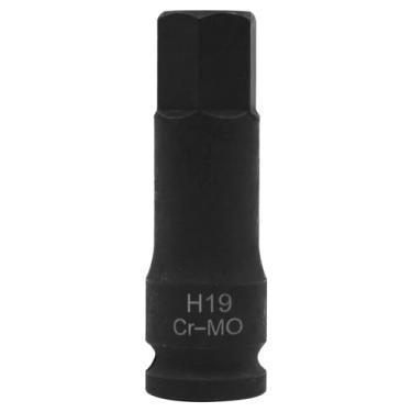 Imagem de MC MEICHUANG Soquete de broca de impacto hexagonal de 19 mm, soquete Allen de 1/2 polegada, conjunto de adaptadores de soquete de impacto Cr-Mo Steel H19 para broca, ferramentas para homens