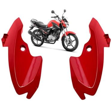 Imagem de Par Carenagem Bananinha Farol Factor 150 Vermelho 2016 2017 2019 2020 