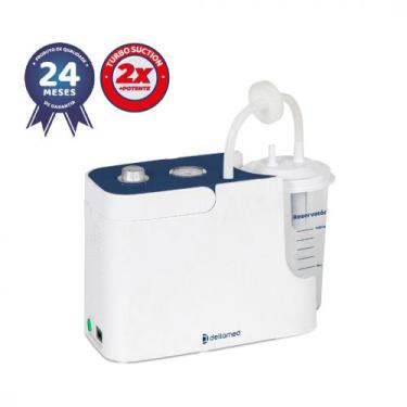 Imagem de Aspirador de Fluídos e Secreções 16 L Aspiramed Dellamed, Branco e Azu
