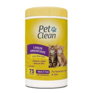 Imagem de Lenços Umedecidos Gatos com 75 Unidades - Pet Clean