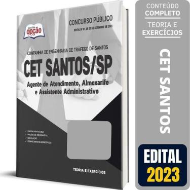 Imagem de Apostila Cet Santos Sp 2023 Agente Atendimento, Almoxarife E - Apostil