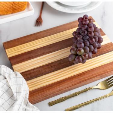 Imagem de Tábua De Frios Entradas E De Corte Para Cozinhas 35x24Cm - Madeira