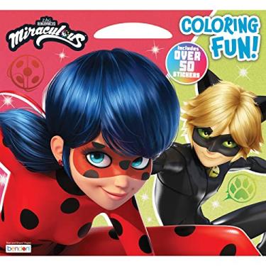 Imagem de Miraculous Ladybug 35 Page Coloring Activity Book, Oversized with Handle Bendon 53463