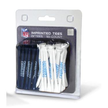 Imagem de Team Golf NFL San Diego Chargers Pacote com 50 camisetas de golfe de 6 cm, pacote com 50, tamanho regulamentar, várias cores de times