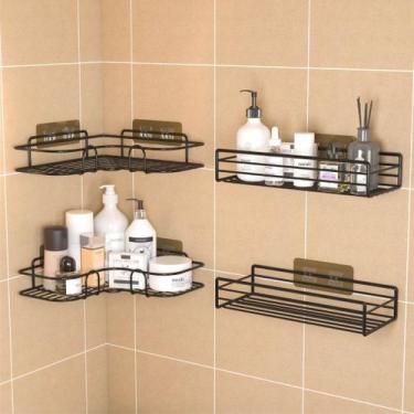 Imagem de KIT 2 Suportes de Prateleira adesiva Para Banheiro / Cozinha - Nexus M