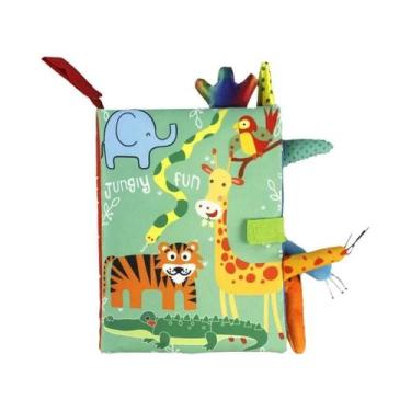 Imagem de Livro de Pano Interativo para Bebês (0-36 Meses) - Com Som, Chocalho e
