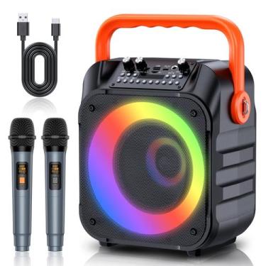 Imagem de Máquina de Karaokê MOYLEAF com 2 Microfones Sem Fio