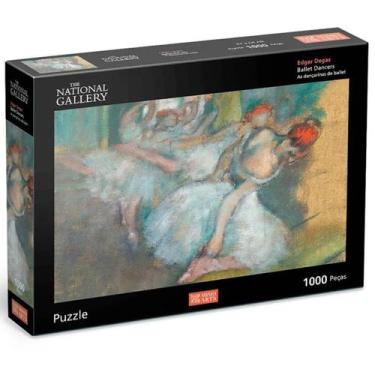 Imagem de Quebra Cabeça Bailarinas Obra De Arte Edgar Degas 1000 Peças - Mimo, C