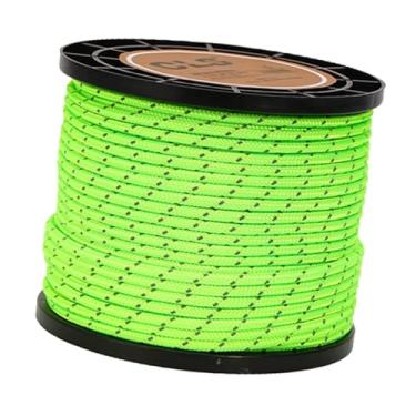 Imagem de rockible Guy linha corda de tenda reflexiva corda sólida trança paracord corda de acampamento para mochila ao ar livre tenda lona dossel abrigo, Verde Claro