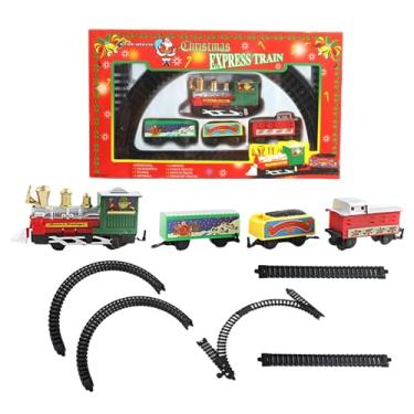 Imagem de Conjuntos de trem para meninos, brinquedo de trem de Natal - Crianças pequenas treinam brinquedos de Natal - Trem elétrico de Natal, decorações de Natal internas, conjuntos de trem modelo para festas