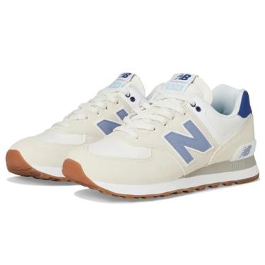 Imagem de New Balance Tênis feminino 574 V2 Spring, linho/índigo, 39