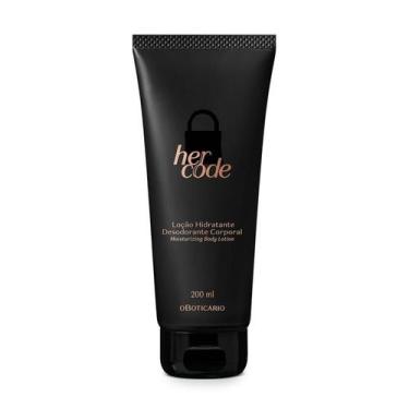 Imagem de Loção Hidratante Corporal Her Code 200ml - Oboticario