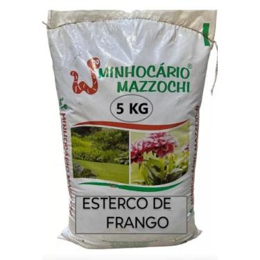 Imagem de Esterco de Frango 5kg - Minhocário Mazzochi Adubo Orgânico - Natural