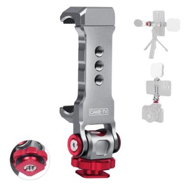 Imagem de Suporte de tripé de telefone Came-TV com sapata fria, suporte de alumínio para celular para iPhone 16 Pro Max Samsung Galaxy, compatível com DSLR/gaiola de câmera/luz LED/equipamento de vlogging